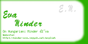 eva minder business card